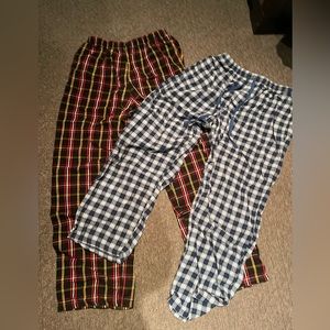 Men’s pajama bottoms lot of 2. Boxercraft and Jockey plaid size large